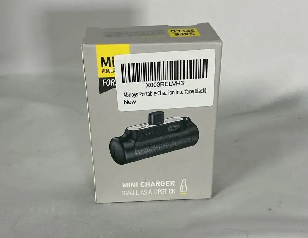 SY01 Mini Portable Power Bank for Apple iPhone Black NEW